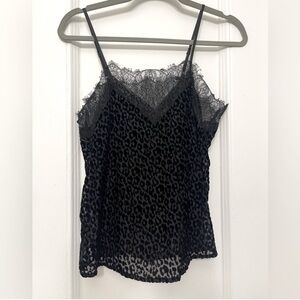 THE KOOPLES Leopard Lace Cami